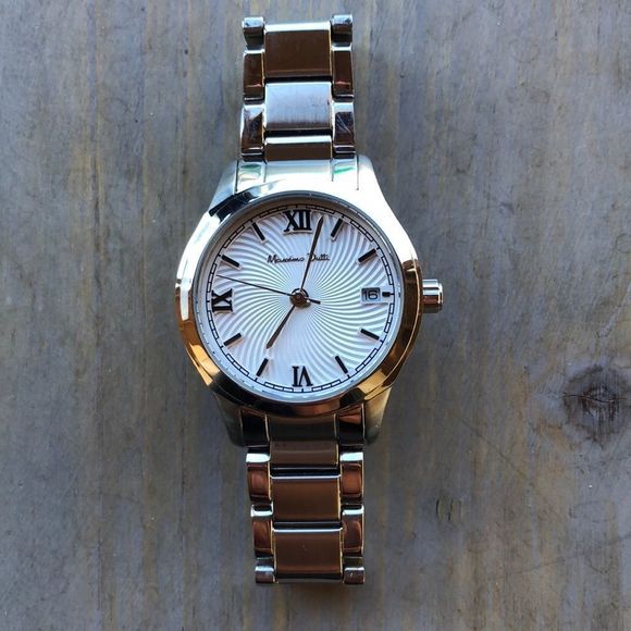 MOSSIMO Dutti RARE Retired Silver Stainless Steel Watch! EUC - Picture 1 of 14